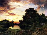 Sunset on Long Island by Thomas Moran